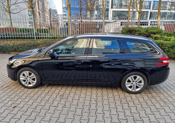 Peugeot 308 cena 55500 przebieg: 58700, rok produkcji 2019 z Warszawa małe 172